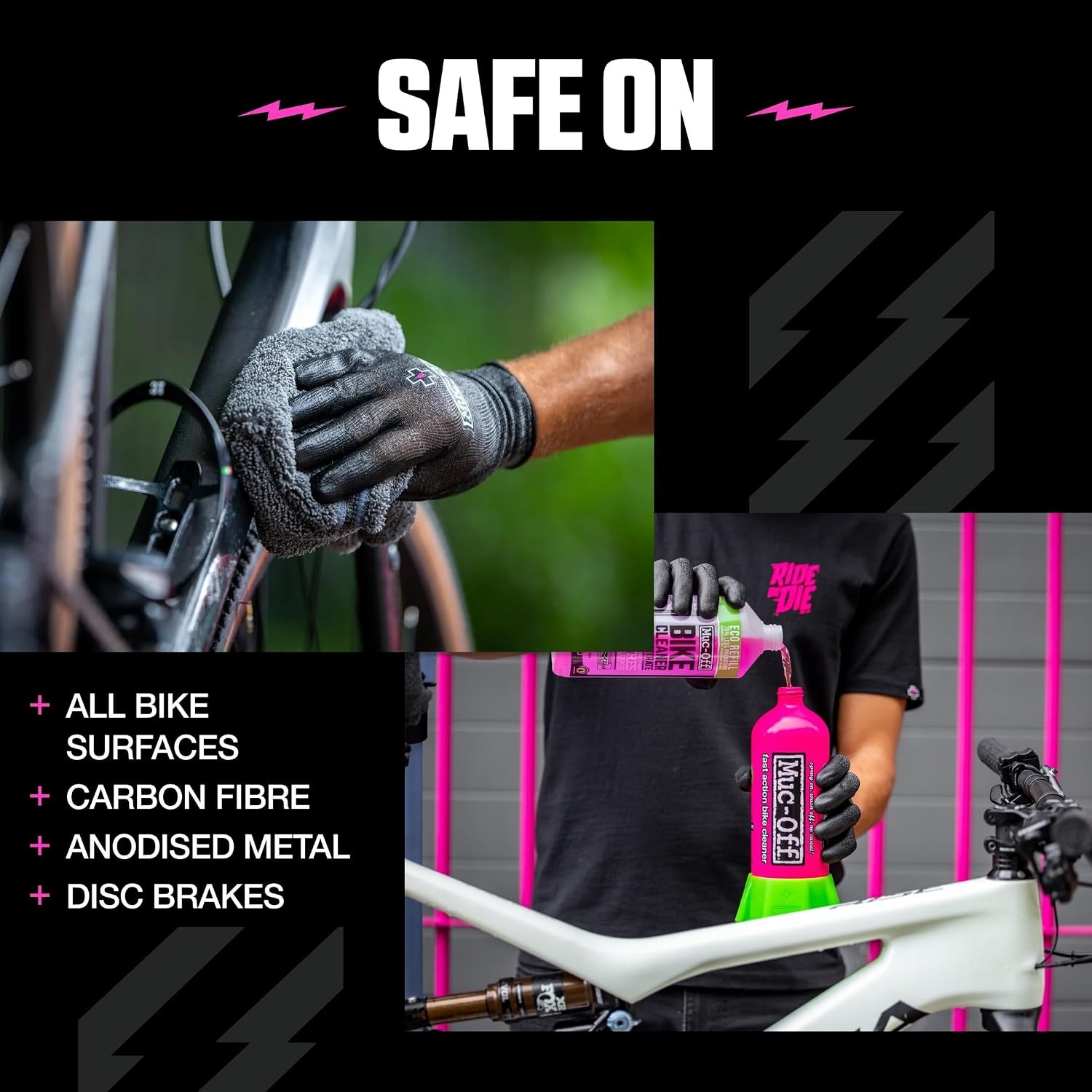 Muc-Off Bike Cleaner Concentrate, 1 Liter - Fast-Action, Biodegradable Nano Gel Refill - Mixes with Water to Make Up to 4 liters of Bike Wash
