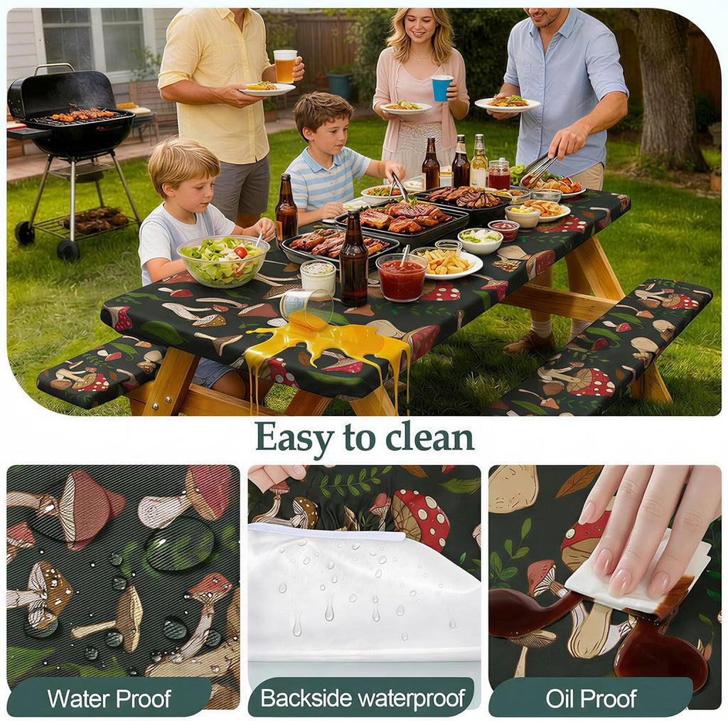Play Tailor Picnic Table Cover Bench Covers Camping Essentials Tablecloth