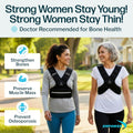 EMPOWER Weighted Vest for Women with Reflective Strips – Fixed 8lbs, Adjustable 4-10lbs (4 in1) or Adjustable10-16lbs (4 in 1), Strengthen Muscles, Boost Bone Health, and Burn More Calories for Workout - Rucking Vest