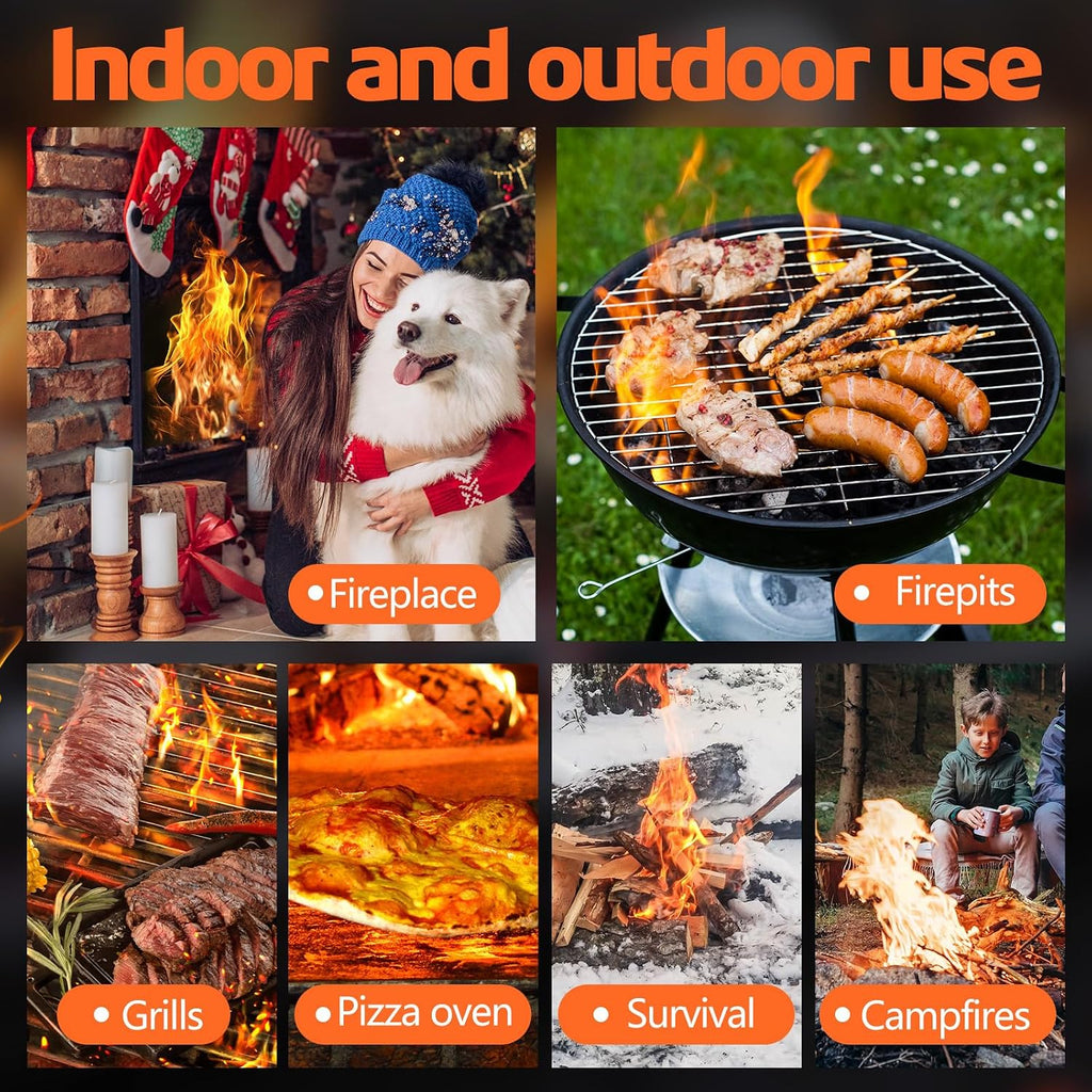 150 PCS Fire Starters for Campfires,Quick Light Wood Charcoal Fire Starter