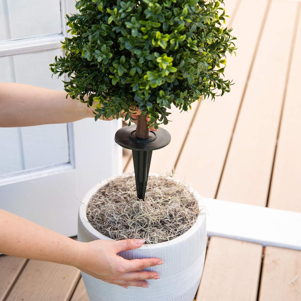 Nearly Natural 2.5 ft Artificial UV-Resistant Boxwood Plant (Set of 2)