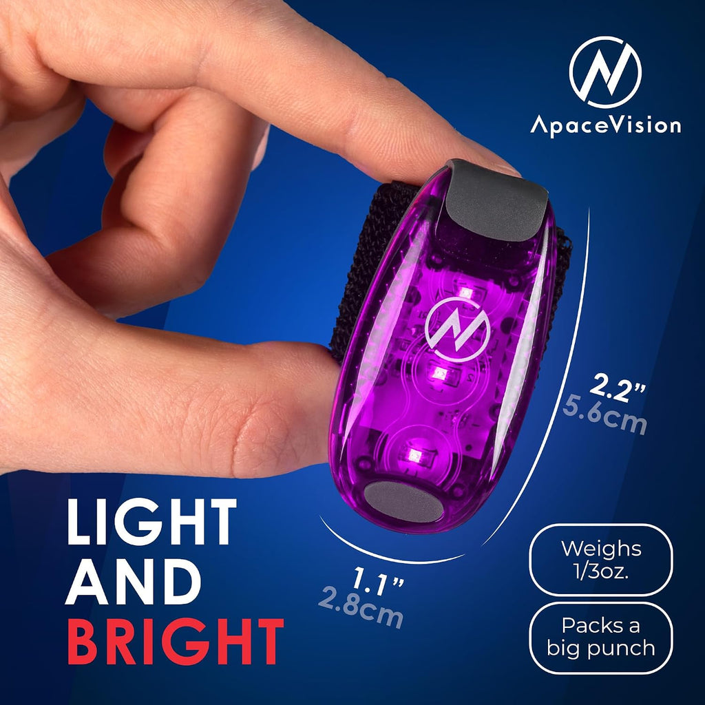 LED Safety Light (2 Pack) with Bonus Items – Clip On Strobe/Running Lights for Runners, Dogs, Bikes, Walking and More