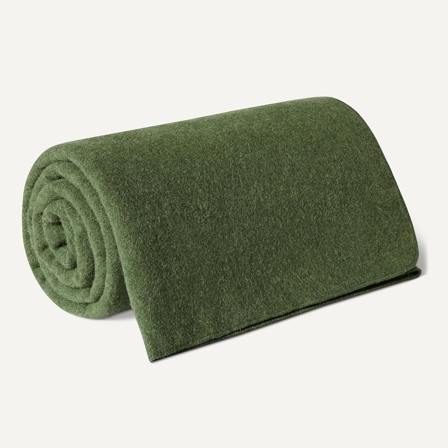 Amazon Basics Outdoor Camping Blanket, Military-Style Wool Blend, Camping Essentials