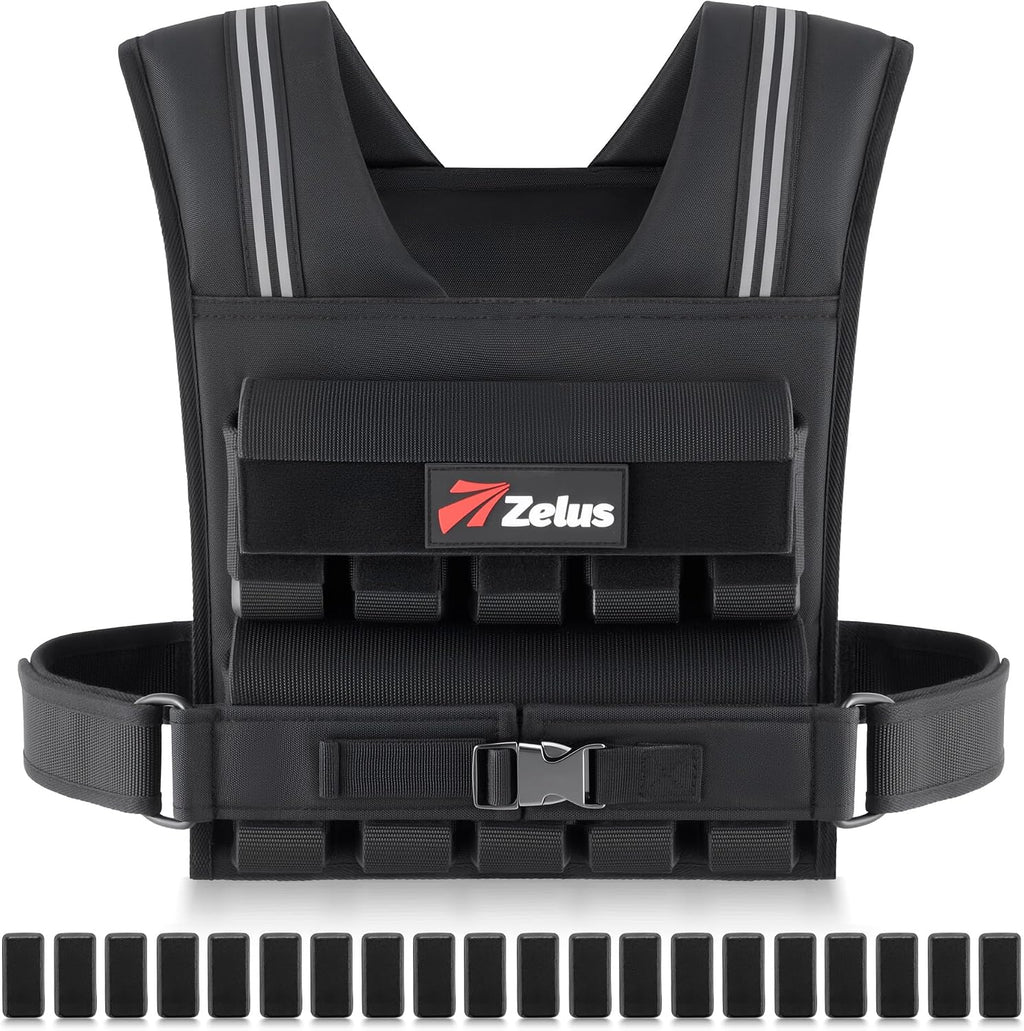 ZELUS Weighted Vest Men, 23lbs/36lbs/45lbs Adjustable Weight Vest