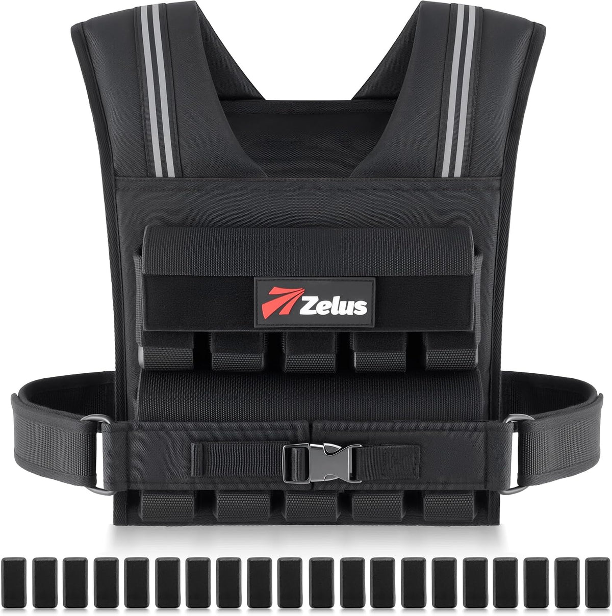 ZELUS Weighted Vest Men, 23lbs/36lbs/45lbs Adjustable Weight Vest