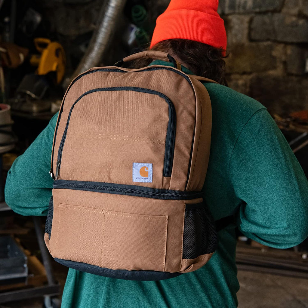 Carhartt Unisex Insulated 24 Can Two Compartment Cooler Backpack