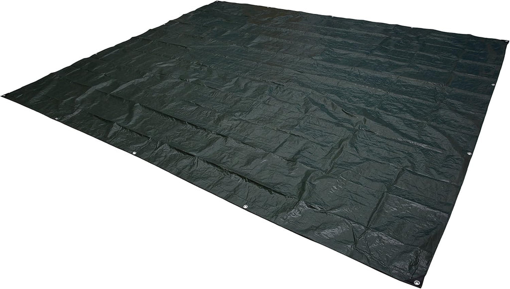 Amazon Basics Waterproof Multipurpose Camping Tarp with Reinforced Corners and Edges, Protective Cover, 9.5 x 11.3 Feet, Dark Green