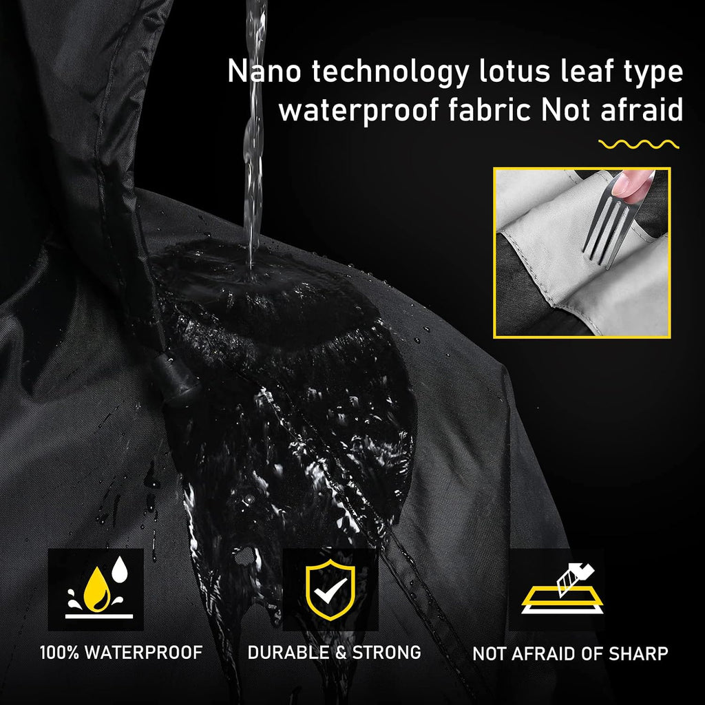 Classic Rain Suits for Men Waterproof Durable Rain Gear with Reflective Strip Rain Jacket Pants for Golf Camping