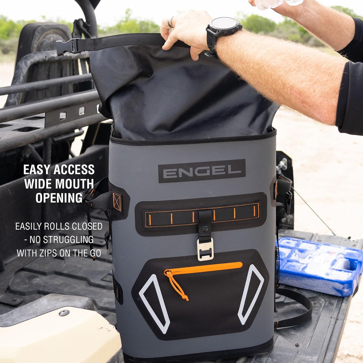 Engel BP25 25 Quart Roll-Top High Performance Backpack Cooler