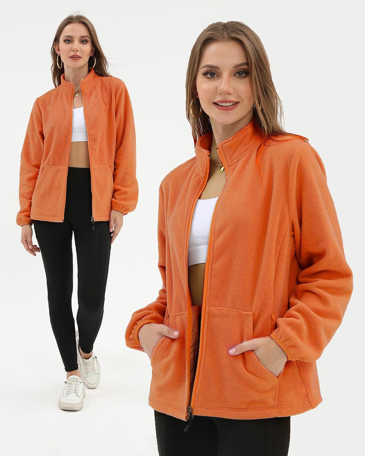 Argstar Women's Fleece Jacket 6 Pockets (XS-2XL)
