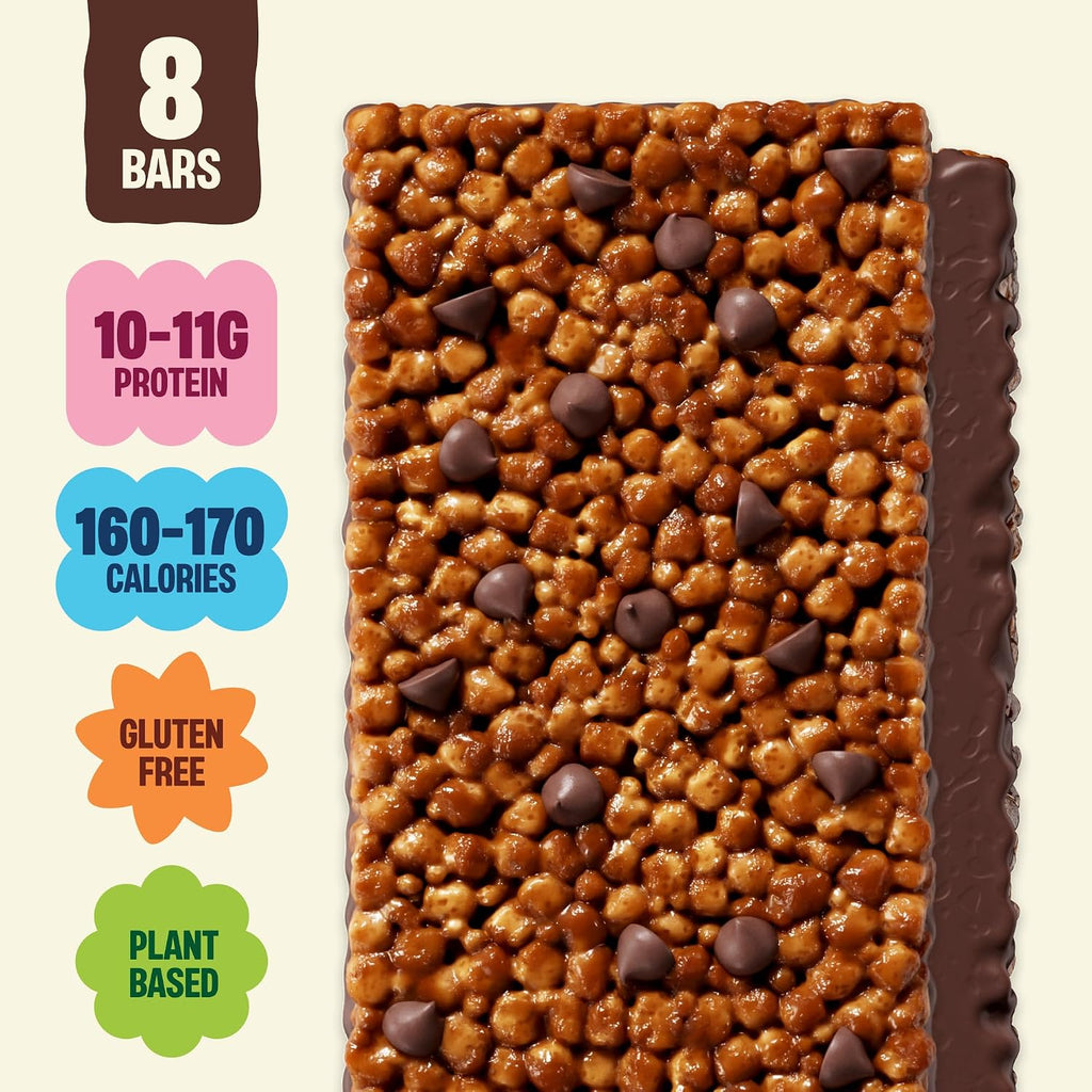 Mezcla Variety Pack Puff Crispy Vegan Bars, 10g Protein, 8 Bars