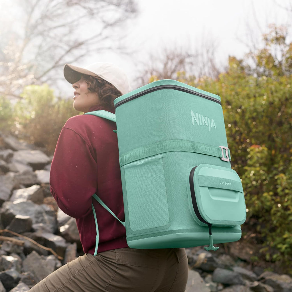 Ninja FrostVault™ Go XL Soft Backpack Cooler, Dry Storage, Cactus Green