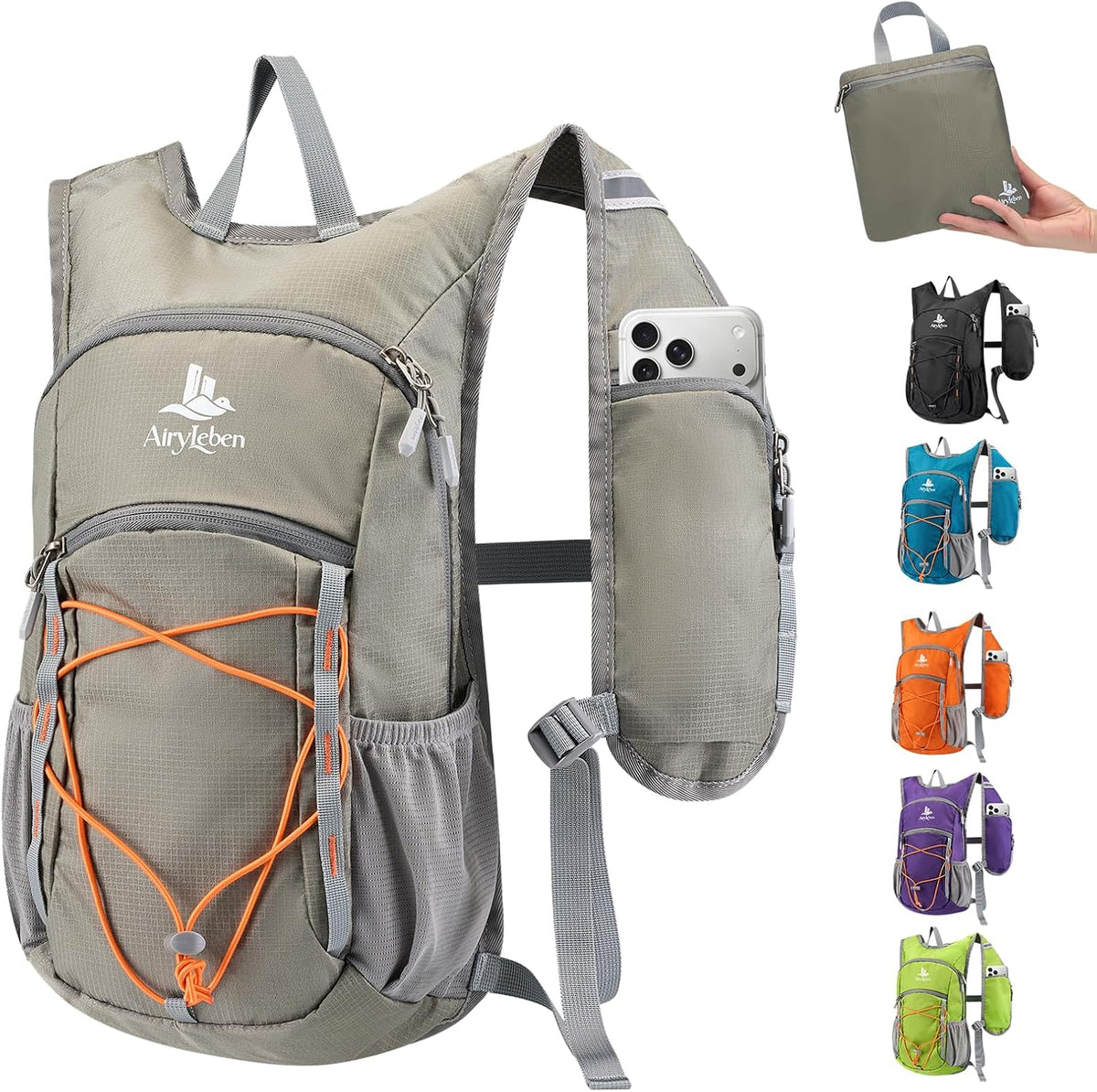 14L Small Hiking Backpack, Packable Travel Daypack for Men Women
