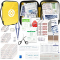 300Piece Small First Aid Kit Refill Supplies for Travel Mini Caming Emergency First Aid Kits Hiking Survival Essential Kit for Outdoor Adventure, Yellow 1st Aid