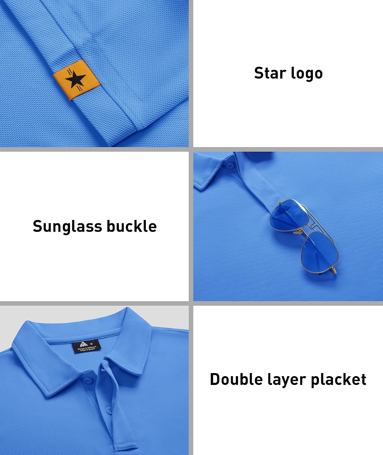 ZITY 3 Pack Mens Golf Polo Shirts Short Sleeve Business Casual T-Shirts