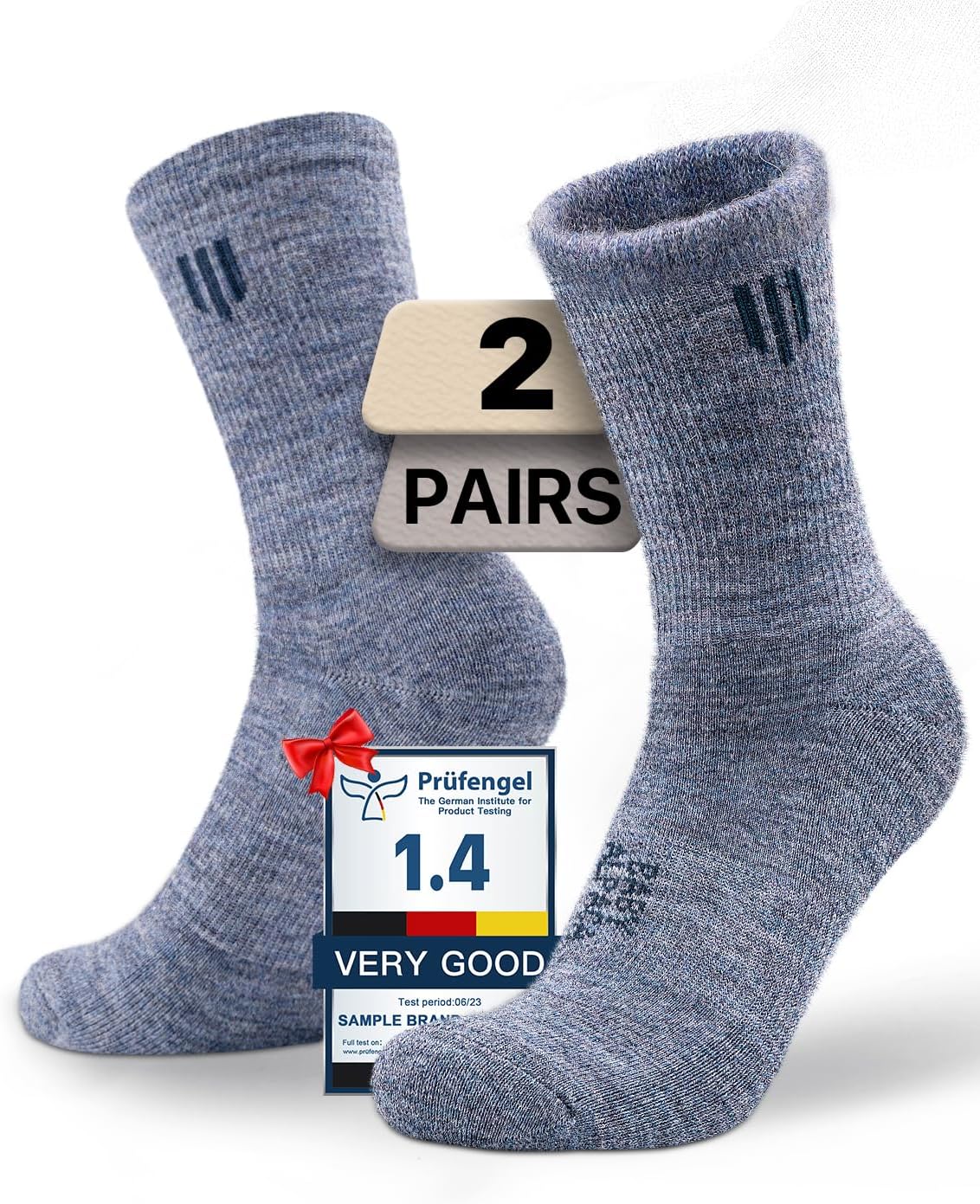 Juclise Baby Alpaca Wool Lightweight Micro Crew Socks for Men & Women