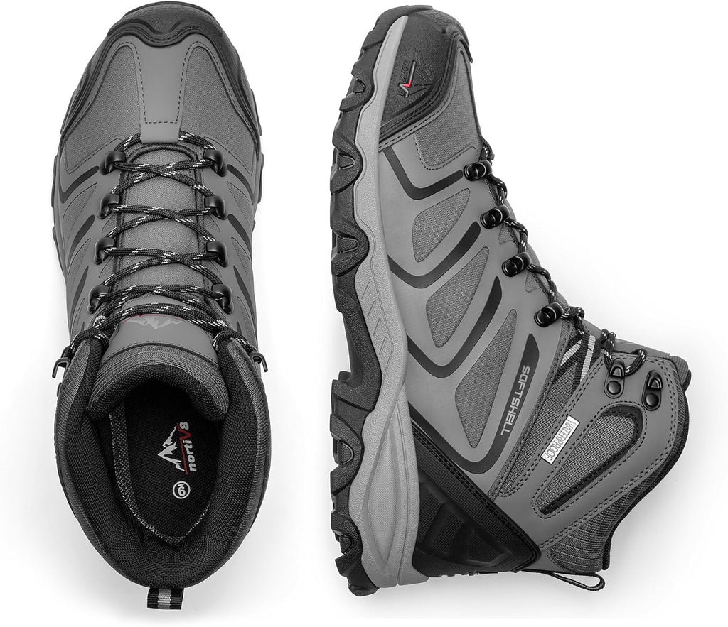 NORTIV 8 Men's Ankle High Waterproof Hiking Boots