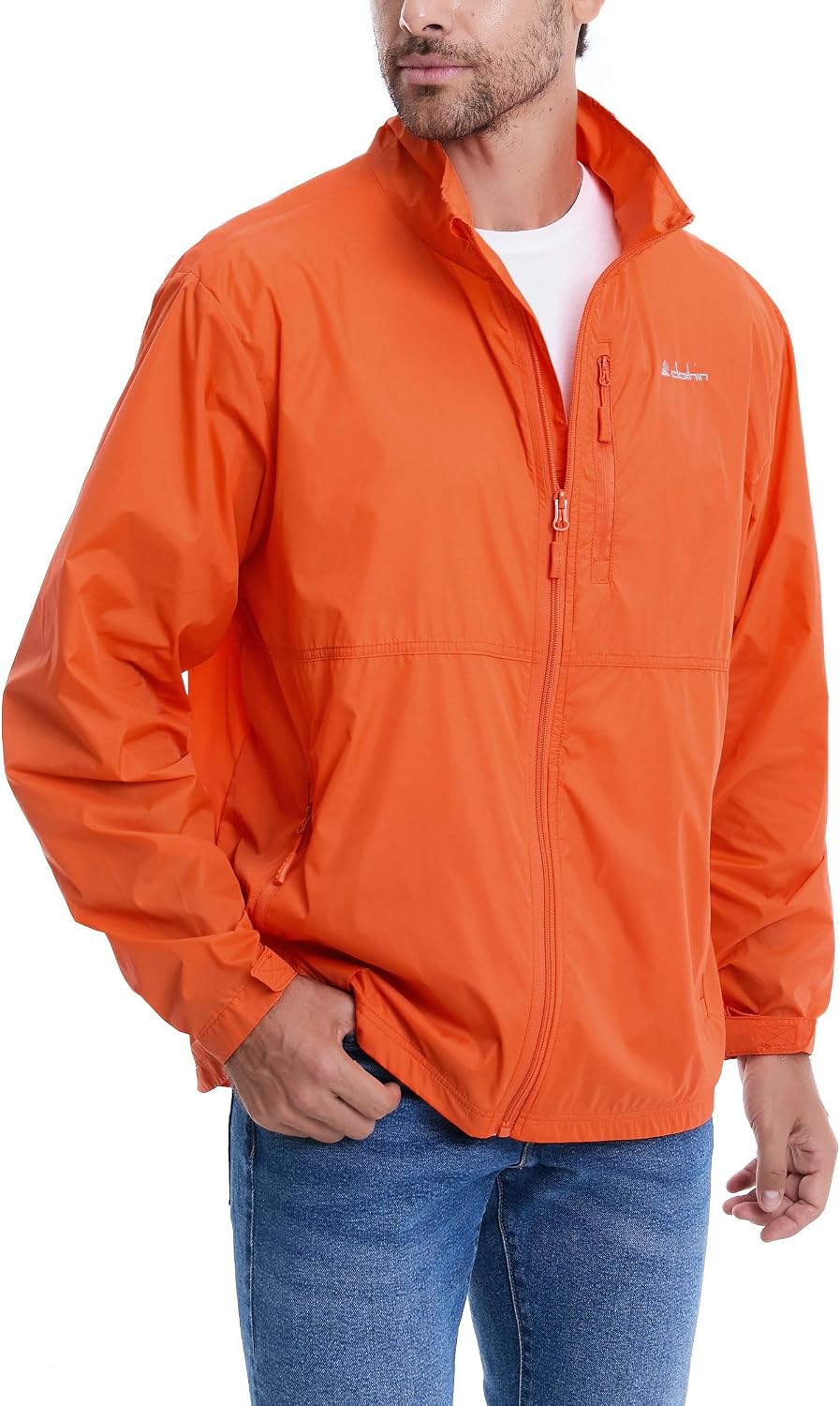 clothin Men's Lightweight Water-Resistant Packable Windbreaker