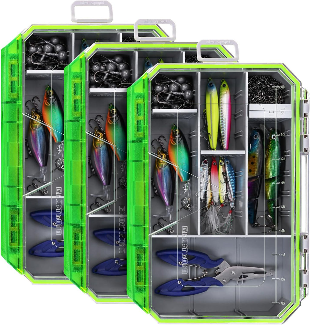 Ghosthorn Waterproof Fishing Tackle Box Trays Organizer Lure Storage 3600*1