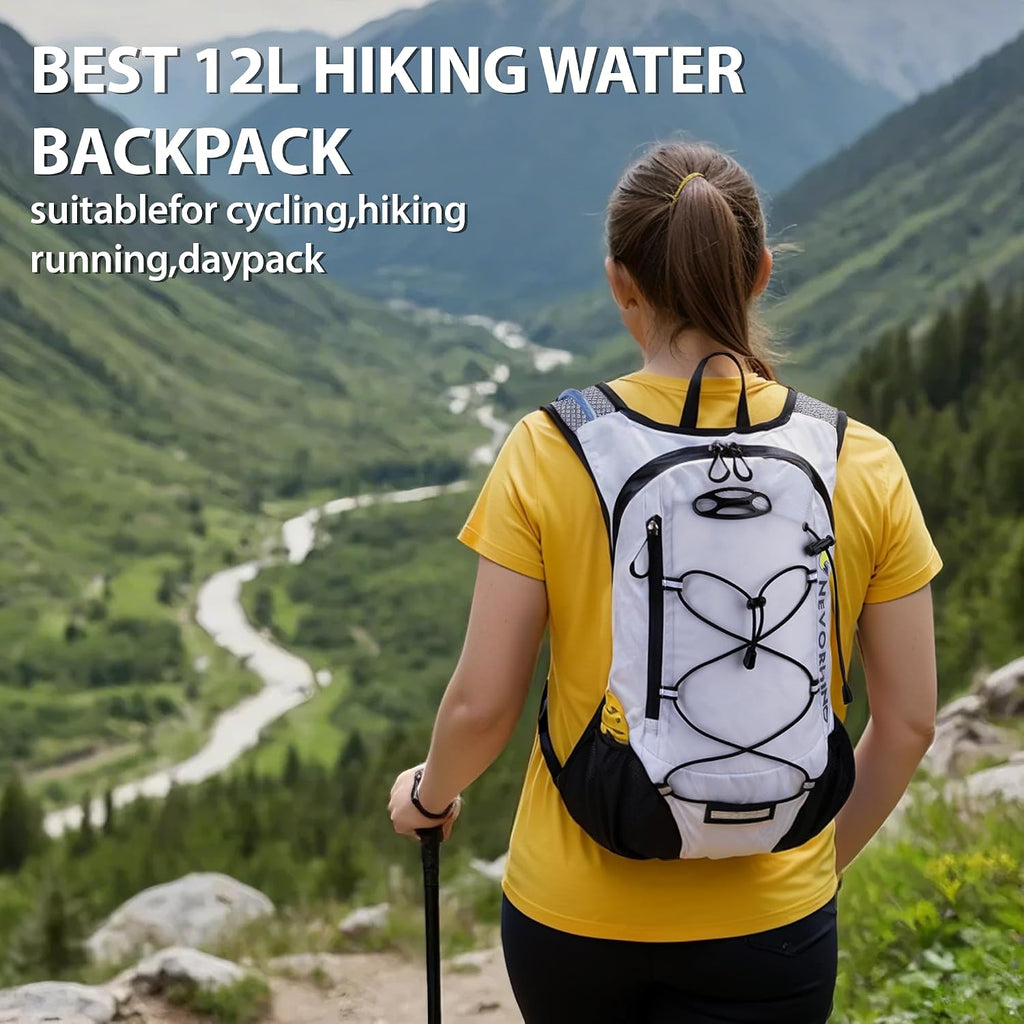 Lightweight Hydration Backpack, Running Backpack with 2L Water Bladder
