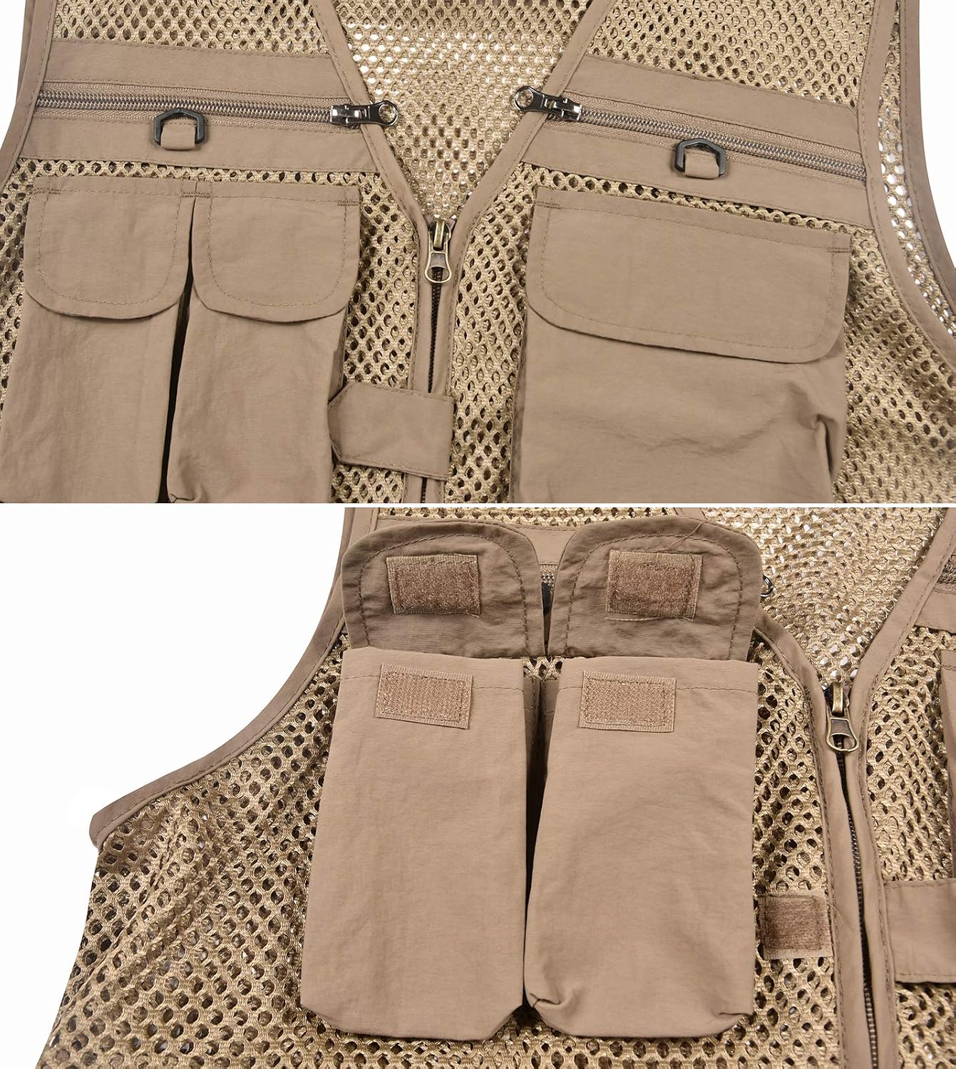 Spanye Mens Outdoor Fishing Vest Safari Travel Photography Vests Jacket Multi Pocket