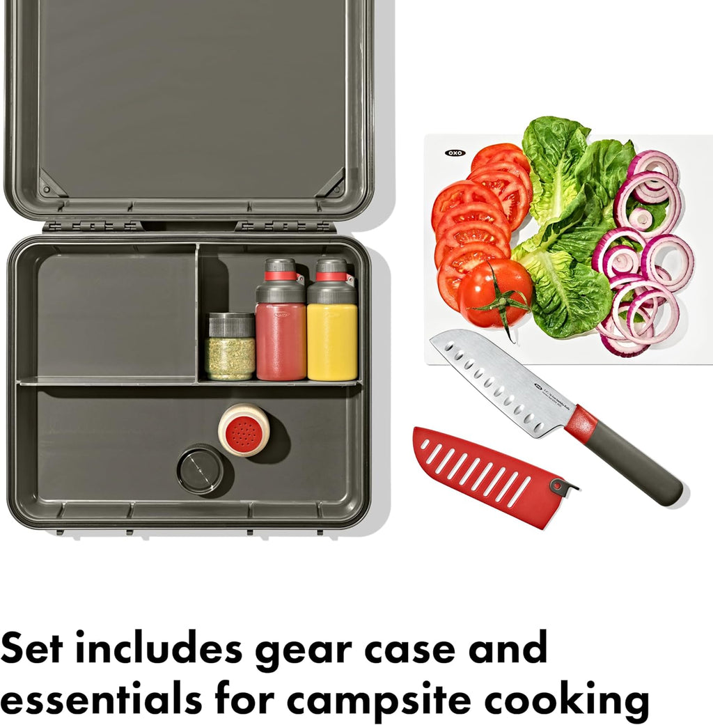 OXO Outdoor Camp Kitchen Prep Set, Camping Cooking Set