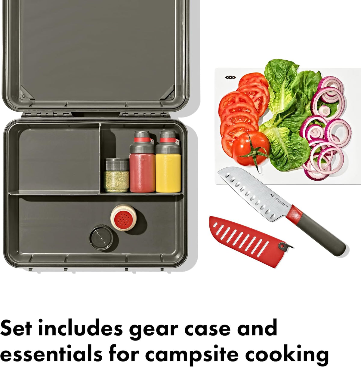 OXO Outdoor Camp Kitchen Prep Set, Camping Cooking Set