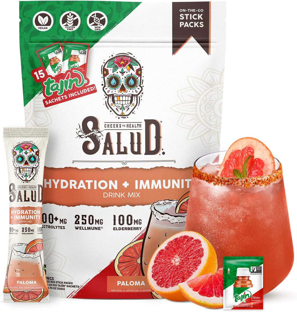 Salud 2-in-1 Hydration + Immunity Drink Mix, Cucumber Lime