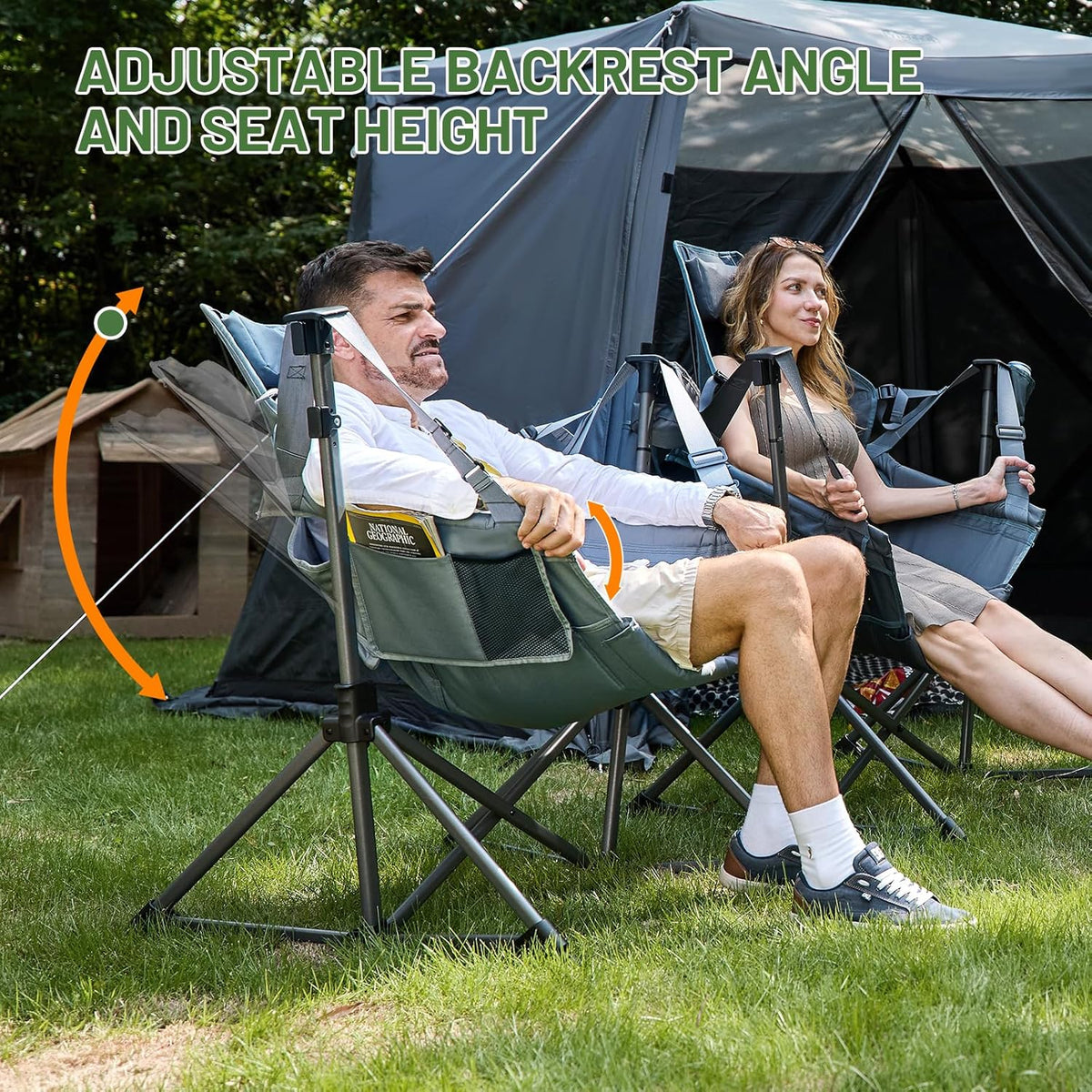 TIMBER RIDGE Hammock Camping Chair, Oversized Swinging Chair, 400lbs Load