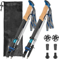 Trekking Poles, Collapsible Hiking Poles,Lightweight and Compact Walking Sticks with Adjustable Height for Men and Women