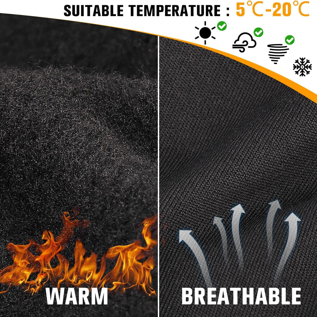YANIKY Winter Gloves for Men Women: Windproof, Lightweight, Anti-Slip, Touch Screen, Sports Gloves for Running, Cycling, Driving, Hiking