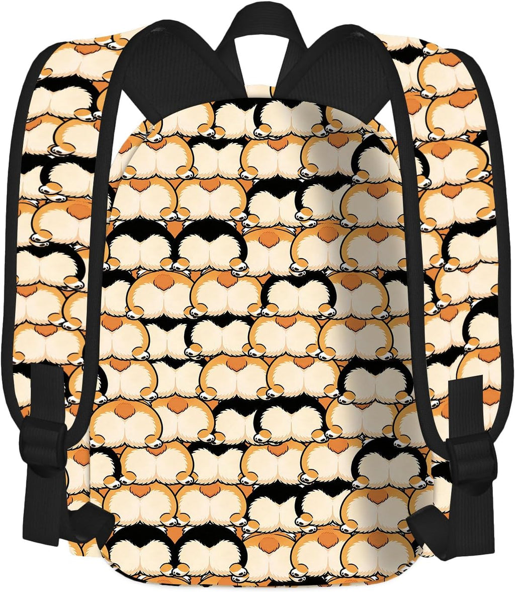 Dog School Backpack for Girls Boys Teens Bookbag 17 Inch Laptop Backpack for Sports Travel Camping