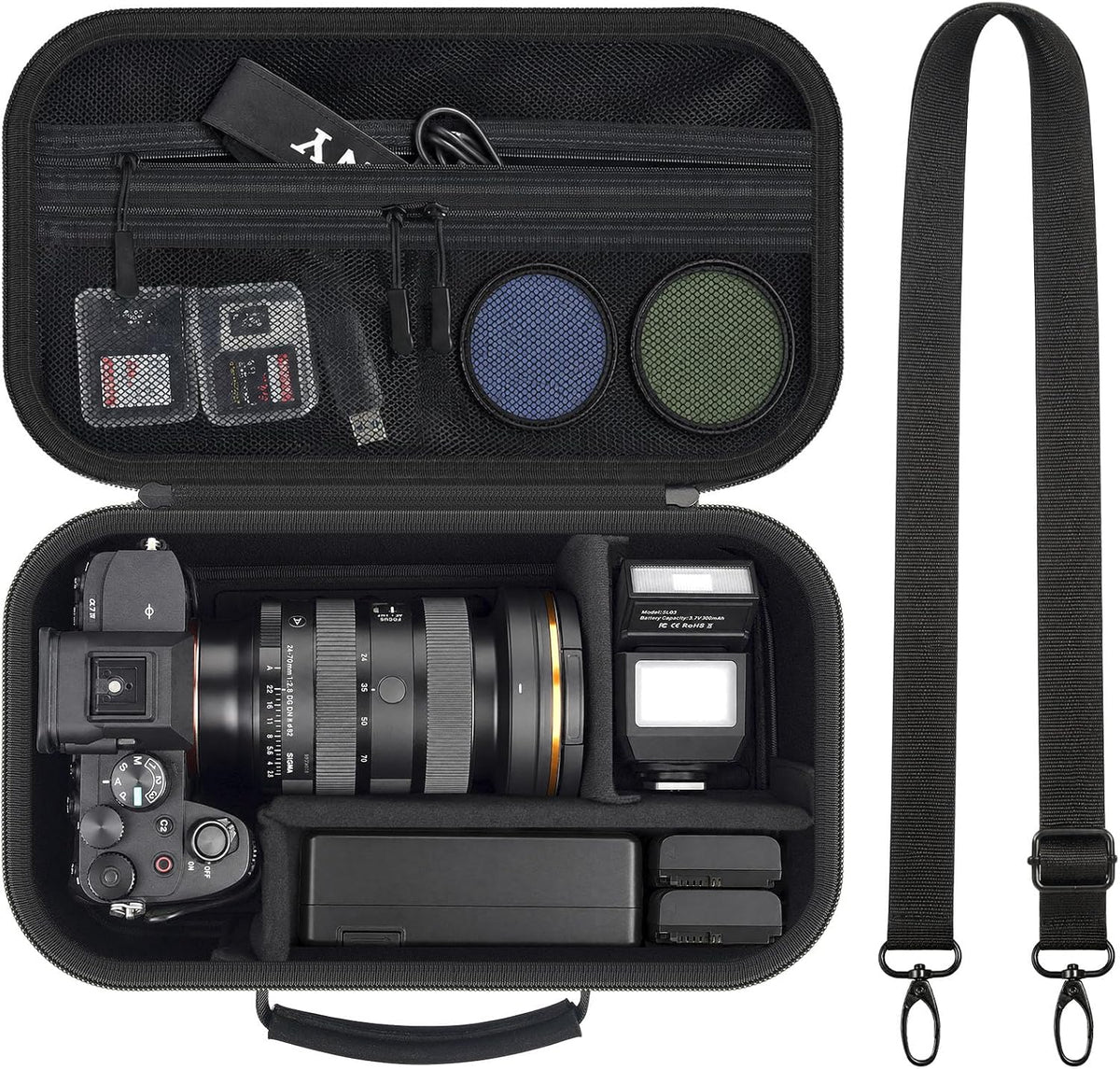 Camera Case for Canon EOS Rebel T7/R50/R100/for Sony a7iv/Mirrorless