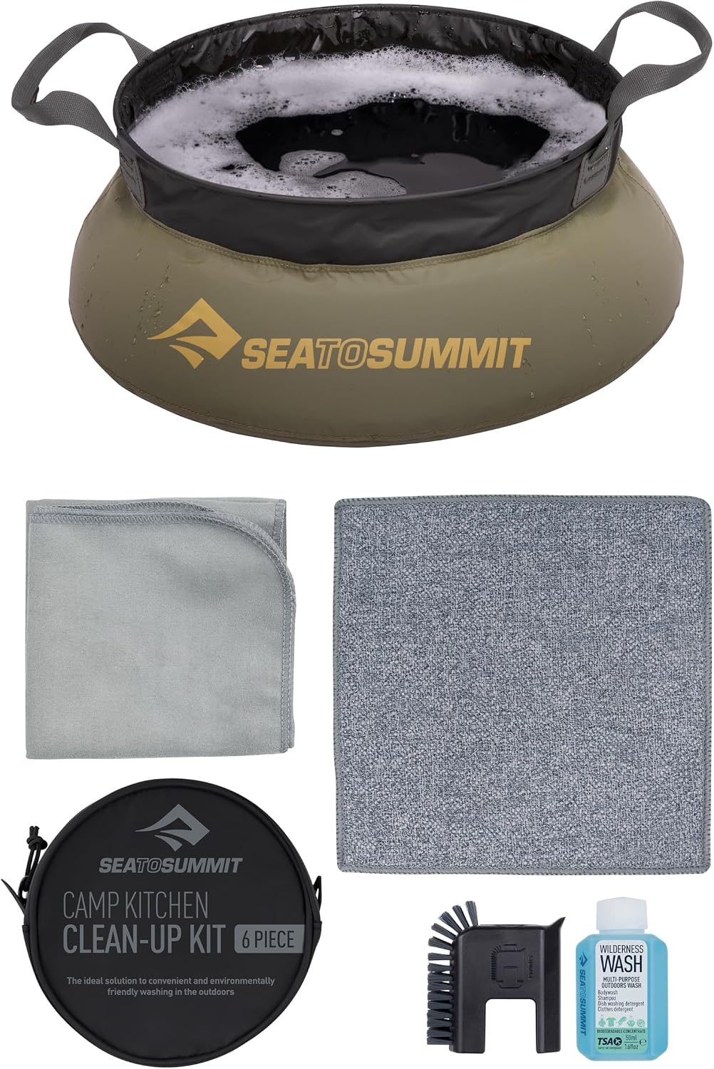 Sea to Summit Camp Kitchen 6-Piece Clean-Up Kit