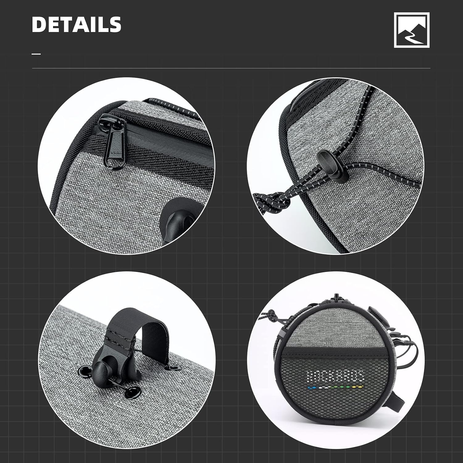 ROCKBROS ROAD TO SKY Bike Handlebar Bag 2L Knob Mount Lightweight