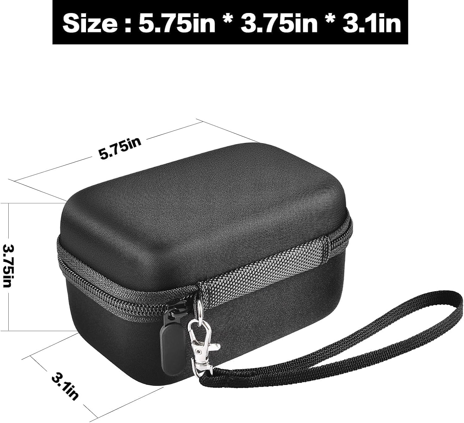 Digital Camera Case for Travelers & Vloggers, Case Only, Gray Inner