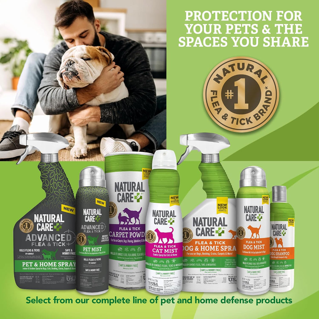 Natural Care Flea & Tick Spray for Dogs, Flea & Tick Treatment, 14oz