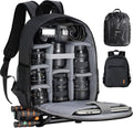TARION Small Camera Backpack for Photographers Compact 12L Black TB-S