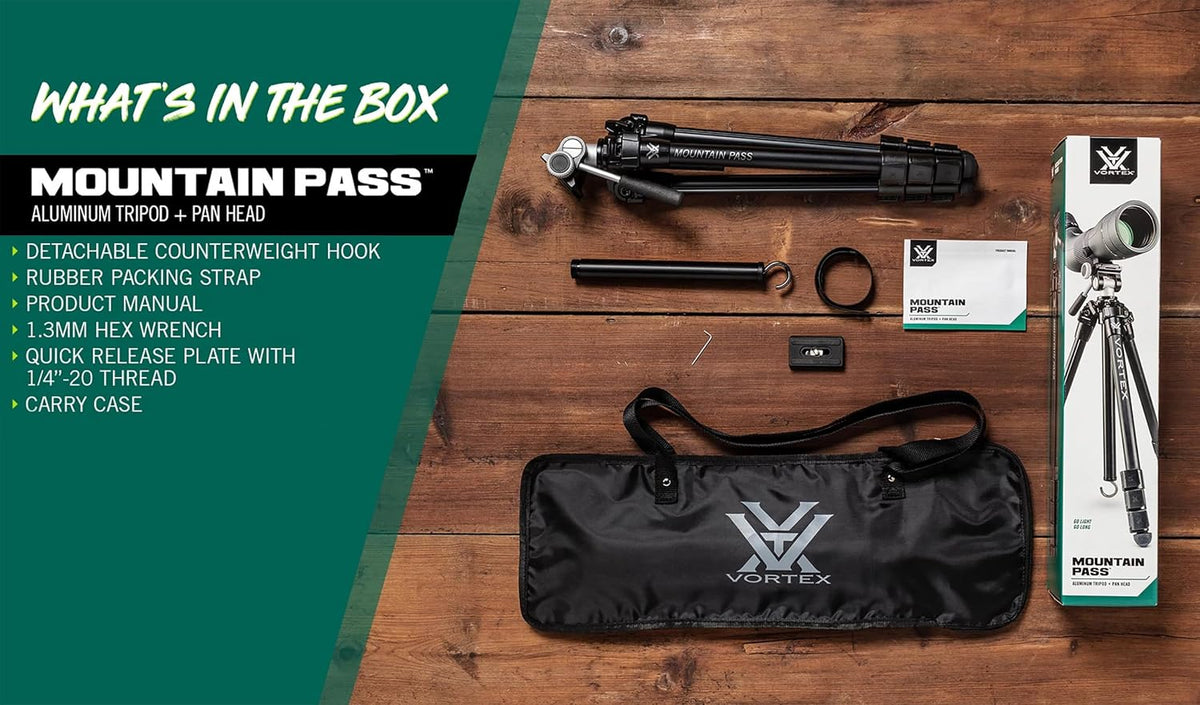 Vortex Mountain Pass Tripod Kit