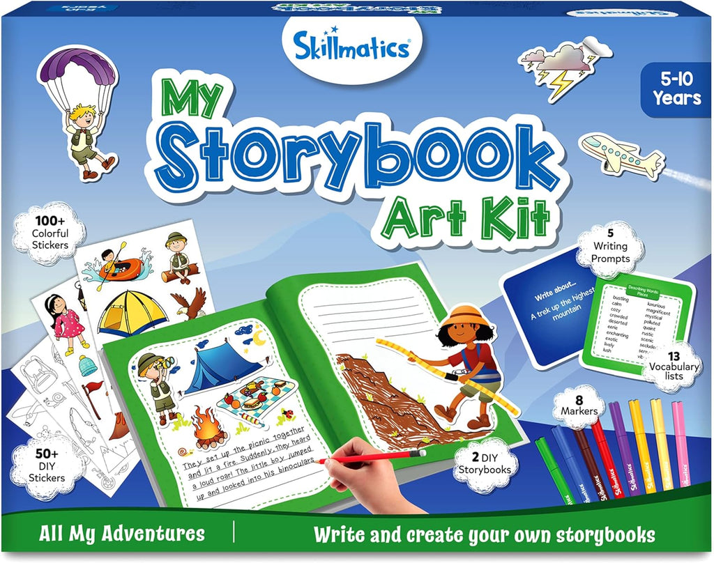 Skillmatics Storybook Art Kit – Adventures, Writing Activity, Gift for Kids