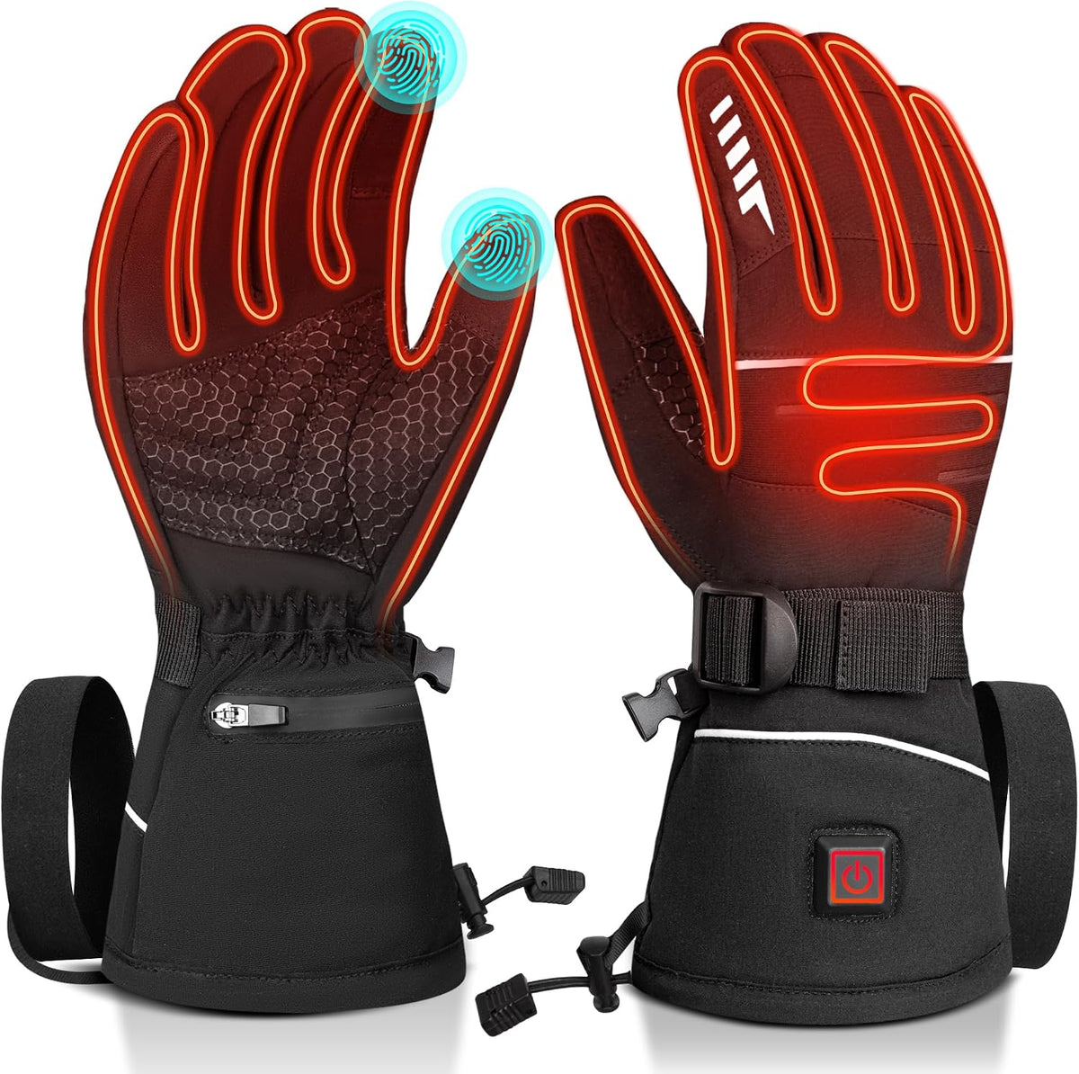 Rechargeable Heated Gloves for Men & Women Electric Thermal Gloves
