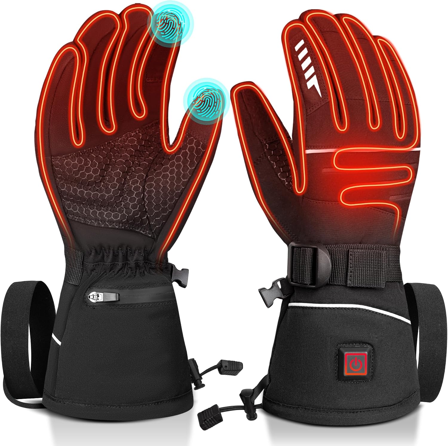 Rechargeable Heated Gloves for Men & Women Electric Thermal Gloves