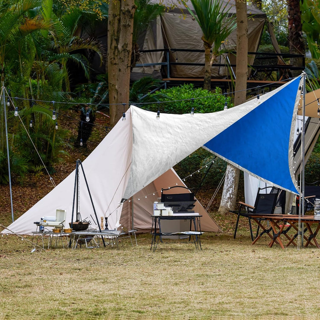 TICONN Heavy Duty Tarp Cover Waterproof, Extra Thick UV Resistant Tarpaulin