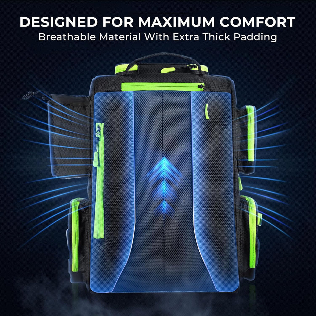 KastKing Bait Boss Fishing Backpack with Rod Holders, 4 Tackle Boxes