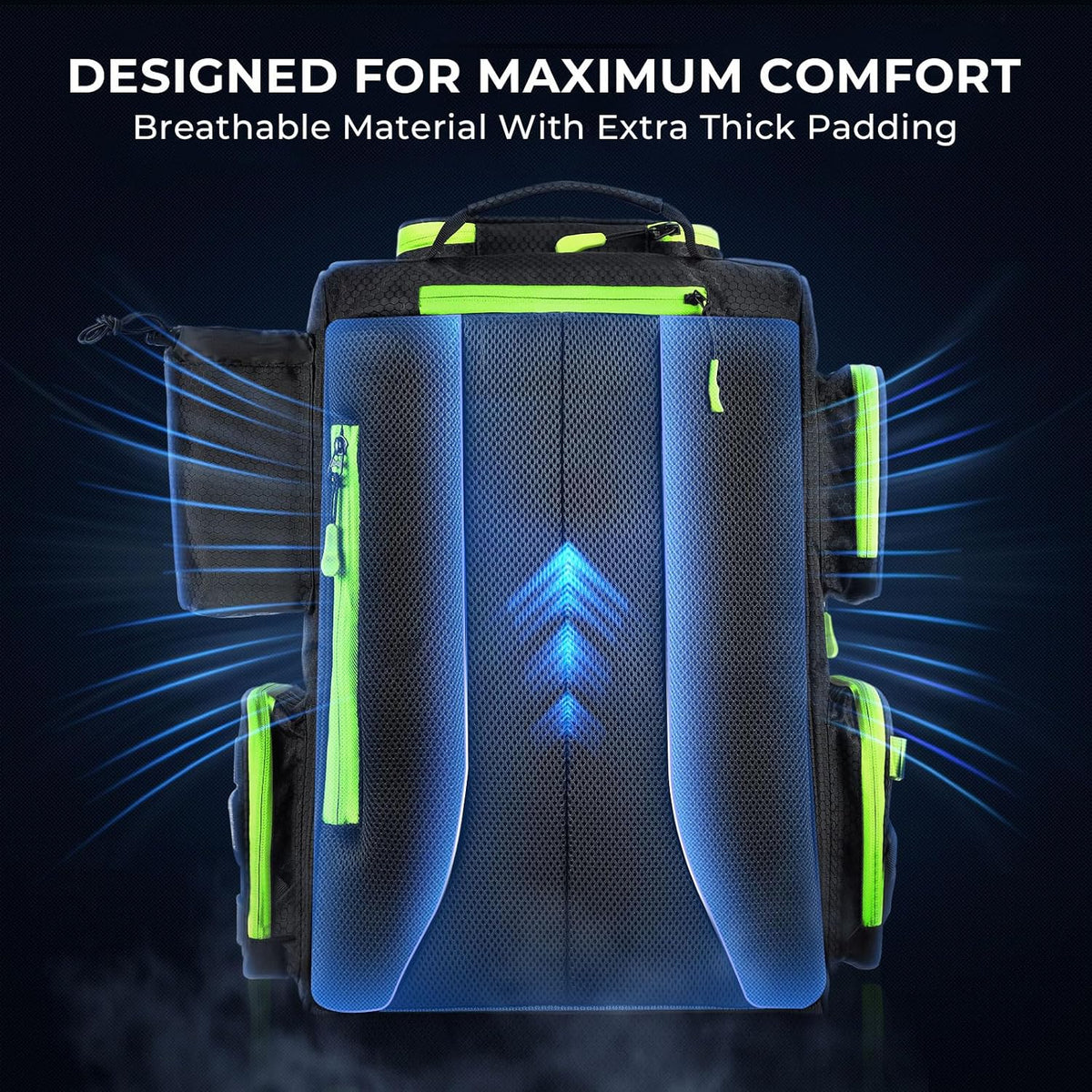 KastKing Bait Boss Fishing Backpack with Rod Holders, 4 Tackle Boxes