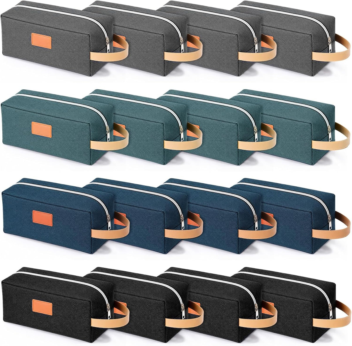Paterr 16 Pcs Travel Toiletry Bag Groomsmen Gift Bags Bulk, Classic