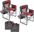 SUNNYFEEL Oversized Camping Chair Portable Directors Chairs with Side Table