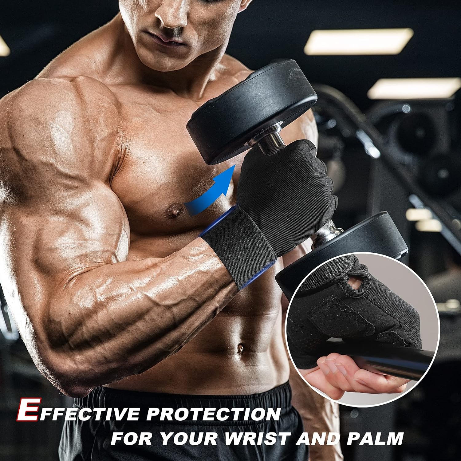 Workout Gloves for Women Men, Weight Lifting Gloves Padded, Full Palm Grip