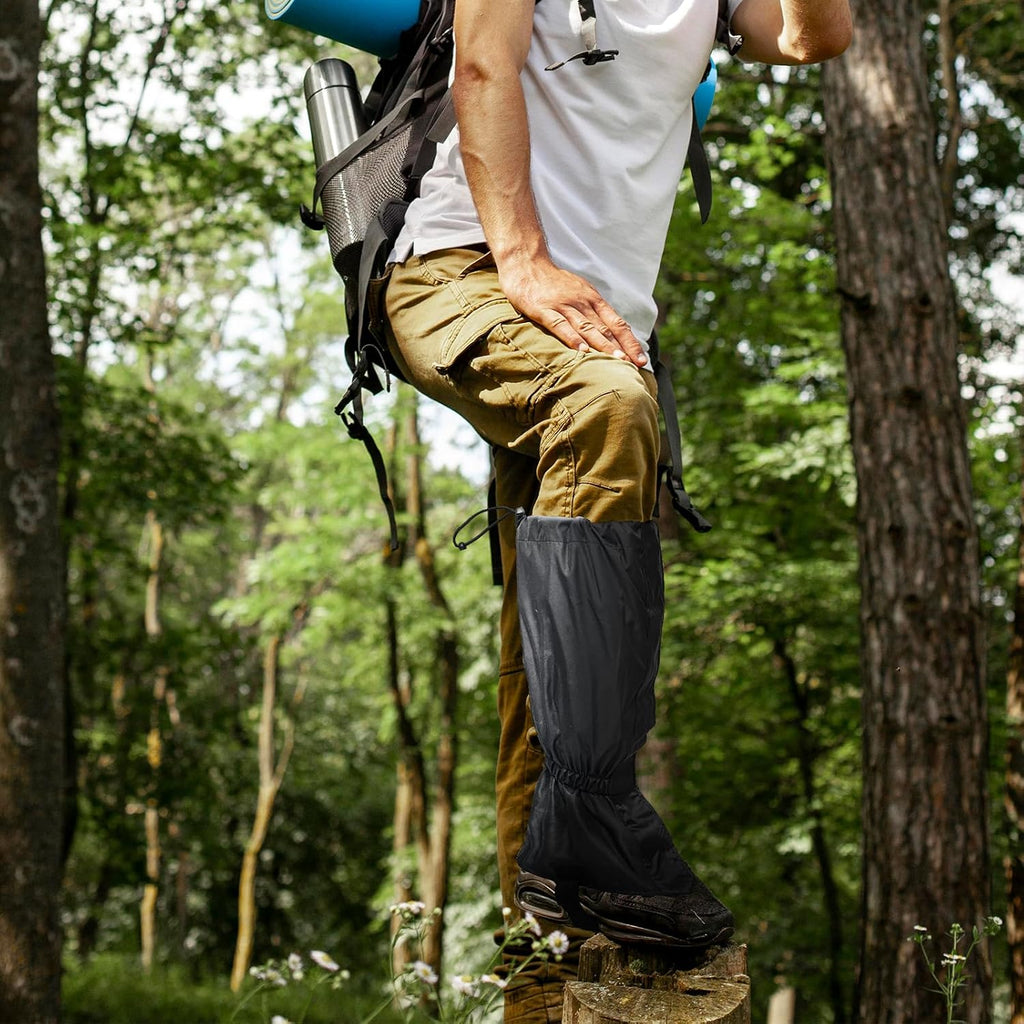 Gators for Hiking Boots,Adjustable Leg Gaiters for Women and Men Boots, Waterproof and Breathable Trail Gaiters for Hiking, Snow and Garden Weeding