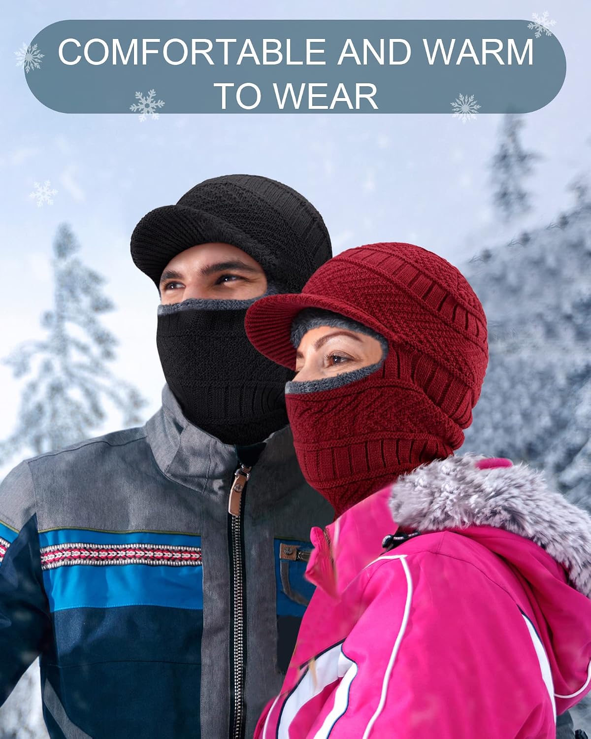 Syhood Winter Balaclava Ski Mask Fleece Lined